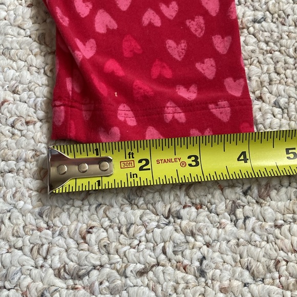 LuLaRoe Leggings Womens OS Red Pink Heart Pattern Valentine’s Day love like new - Picture 7 of 10